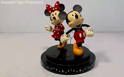 Mickey And Minnie Mouse Anniversary Sculpture Figurine Home Decorative 9.75  • $29.99