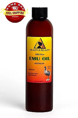 Emu Oil Australian Organic Triple Refined 100% Pure Premium Prime Fresh 8 Oz • $18.39