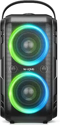 W-KING 80W Bluetooth Speaker Loud Super Bass Huge 105dB Sound Portable Party  • £154.99