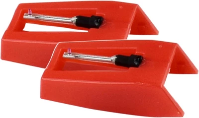 £6.22 • Buy Voarge 2 PCS Record Player Needles, Diamond Tip Turntables Stylus For Vinyl Red