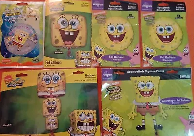  SpongeBob Squarepants Varitey Value Pack Balloons Long Lasting Mylars • $15.85