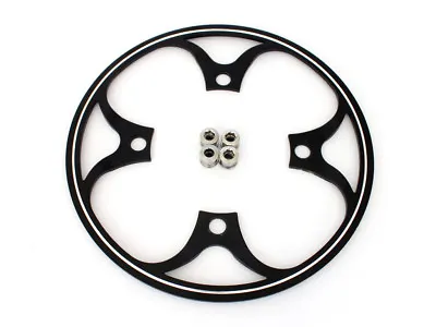 Single PROWHEEL Bash Guard / Chain Guard BCD 104mm - 44T - 4 Bolt - 72g - Black • $15.98