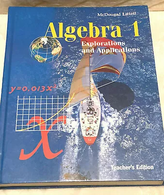 McDougal Littell ( Algebra 1 ) Explorations & Applications ( Teachers Edition ) • $45