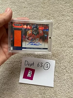 Montee Ball Auto Rc Jersey Relic 228 24/99 Broncos 2013 Rookies And Stars • $9.99