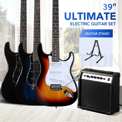 $179.95 • Buy Melodic 39  Electric Guitar Full-Size Rock Amplifier W/ Bag Guitar Stand Strap