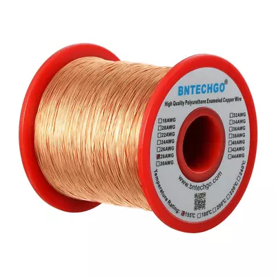 28 AWG Magnet Wire - Enameled Copper Wire - Enameled Magnet Winding Wire - 1.0 L • $44.99