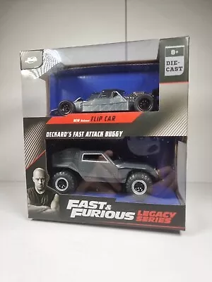 Jada Fast And Furious 1/32 Legacy Collection Twin Pack With New Release Flip Car • £35