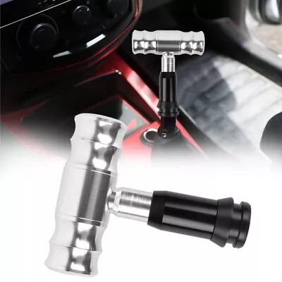 Aircraft Joystick Silver Aluminum Automatic Car Gear Shift Knob Universal • $15