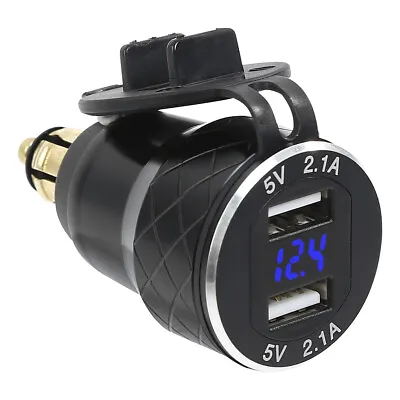 $18 • Buy Dual USB Charger Cigarette Lighter Adapter For BMW R1200GS R1200RT F650 F700