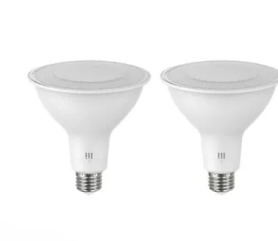 EcoSmart 2-Pack 150W Repl. 19.5w PAR38 Dimmable CEC LED Color Selectable Bulbs • $14.99