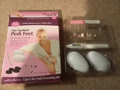 £2.75 • Buy New 18pc Handheld Pedi Feet The Ultimate Foot File Kit Foot & Nail Grooming Kit