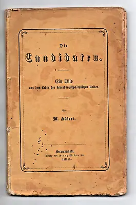 Transylvania Michael Albert - The Candidates 1872 • $26.75