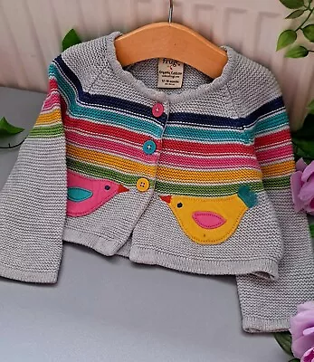 Baby Girl 12-18 Months Frugi Knit Cardigan • £1.20