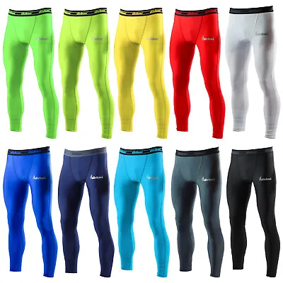 £12.45 • Buy DIDOO Mens Compression Leggings Boys Thermal Winter Sports Gym Long Slim Trouser