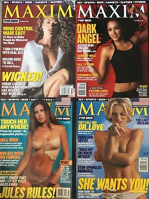 Maxim Magazines Lot 1998-2001. Alba Jules Pressly Rebecca. • $25
