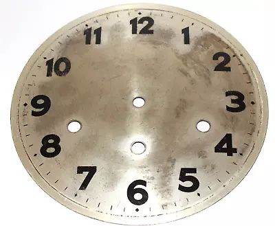 Antique Clock Part ~ Metal Dial From A Late 1800s Wall Clock Likely English GC • $9.50