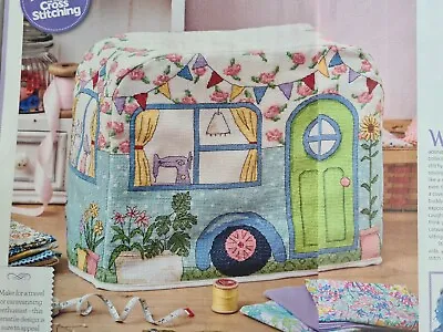 Caravan Sewing Machine Cover Cross Stitch Pattern Magazine Chart Only • £0.99