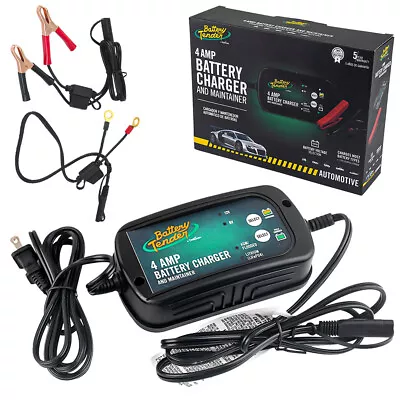6 Or 12 Volt 4 Amp Battery Tender Charger For Truck Motorcycle ATV With LED Lamp • $64.88
