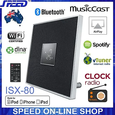 Yamaha ISX-80 MusicCast AirPlay Bluetooth Clock Radio - BLACK - Out Of Stocks!!! • $1569