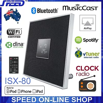 Yamaha ISX-80 MusicCast Bluetooth AirPlay Clock Radio - Black - Out Of Stocks!!! • $1599