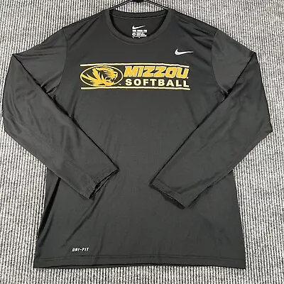 Missouri Tigers Mizzou Softball Nike Medium Black Long Sleeve T Shirt Dri-Fit • $16.19