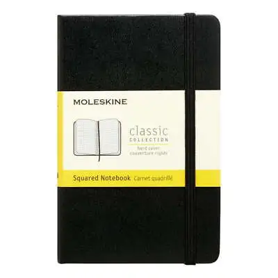 Moleskine Classic Square Pocket Notebook Hard Cover Black 3.5 X 5 In. • $19.99