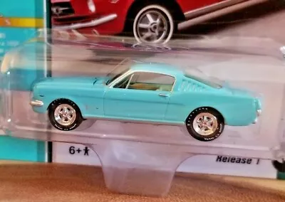 Johnny Lightning 1965 Ford Mustang 2+2 Diecast 1:64 Car VerA Rel1 #3 • $12.42