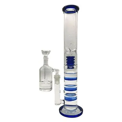 $56 • Buy 16 Inch Heavy Glass Bong Ash Catcher Set Water Smoking Pipe Ice Catcher Bubbler