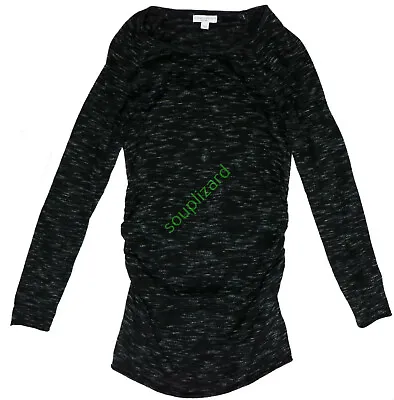 New Women's Maternity Black Long Sweater Liz Lange Neck NWT Size Medium • $10.27