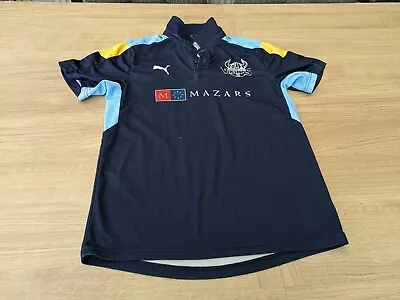 2016 Yorkshire Vikings T20 Blast Cricket Shirt Puma Age 13-14 Boys Kids Navy • £7.99