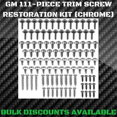 1953+ Cadillac Deville Interior Exterior Molding Engine Bay Trim SCREW KIT GM  • $30.52