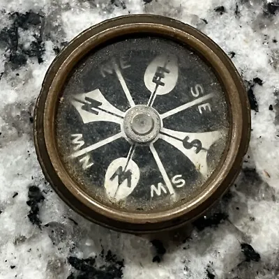 Marbles Gladstone Michigan Brass Compass Vtg Antique • $34.99