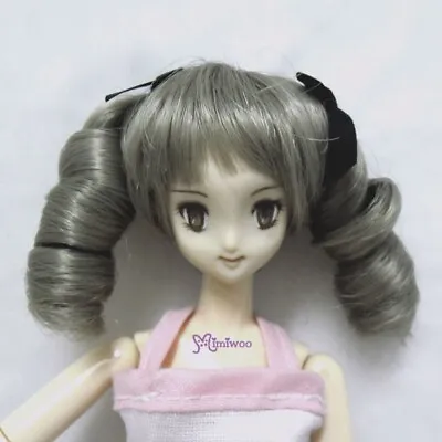 PW27-2TS-LG Mimiwoo 4-5  Doll Wig Curl Braids Grey Fit Obitsu 21cm Body ~ LAST • $9.99