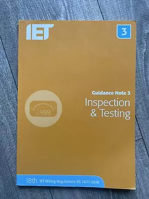 Guidance Note 3 Inspection And Testing • £14.99