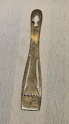 RARE ENGLISH ANTIQUE 1906 STERLING SILVER BOOKMARK Free Shipping  • $49