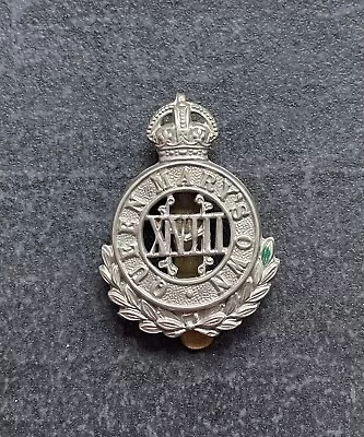 Genuine 18th Hussars Cap Badge • £30