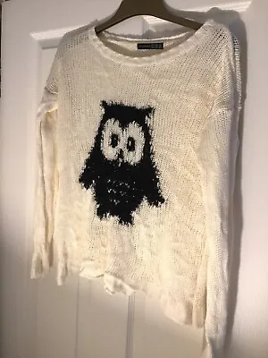 £0.99 • Buy Atmosphere White Owl Jumper, Size 6