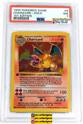 $8421.99 • Buy Pokemon Card Charizard 4/102 1st Edition - Base Set - English - ENG - PSA 7