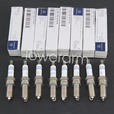 Genuine 8X Bosch Mercedes Benz Doubl Platinum Spark Plugs GERMANY YR7MPP33 OEM • $25.99