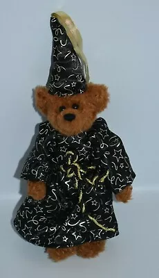 Ty Attic Treasures Beanie Baby Merwyn The Wizard Jointed Teddy Bear Plush • $5.55