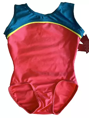 Mondor Girls Gymnastics Tank Leotard Pink/Blue Size Child 2-4 NEW • $14.99