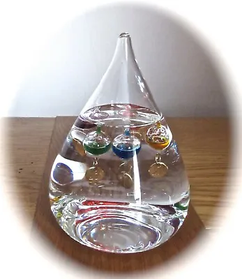 Teardrop-shaped Galileo Thermometer • £20