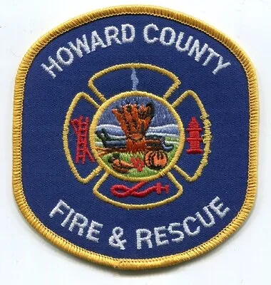 MARYLAND - Howard County Fire & Rescue - [ Shoulder Patch ] • $6.99