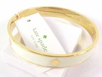 AUTHENTIC KATE SPADE KS Golden Cream Gold Bangle Bracelet Vday GIFT IDEA • $32.30