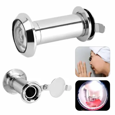 £6.29 • Buy 220° Adjustable Door Peephole Viewer Wide Angle Eye Spy Sight Hole Glass Lens UK