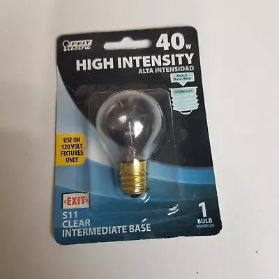 Feit Electric 40-Watt S11 Hi-Intensity Bulb Clear Intermediate Base 1 Bulb • $5