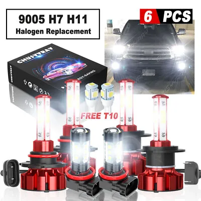 For Suzuki Grand Vitara 2006-2013 6pcs LED Headlight Hi/Lo Fog Light Combo Bulbs • $34.25