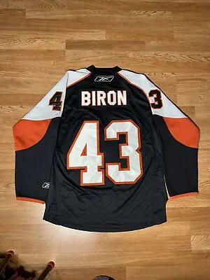 Philadelphia Flyers Martin Biron #43 Reebok Ice Hockey Jersey NHL XL  Goalie • $79.95