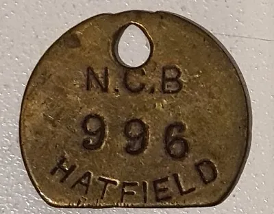 Yorkshire Hatfield Colliery Mining Check  PIT MEMROBILLIA 996  • £8