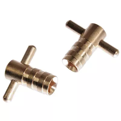 Radiator Bleed Key Tool Valve Solid Brass Key Air Vent Release Square Twin Pack • £3.13